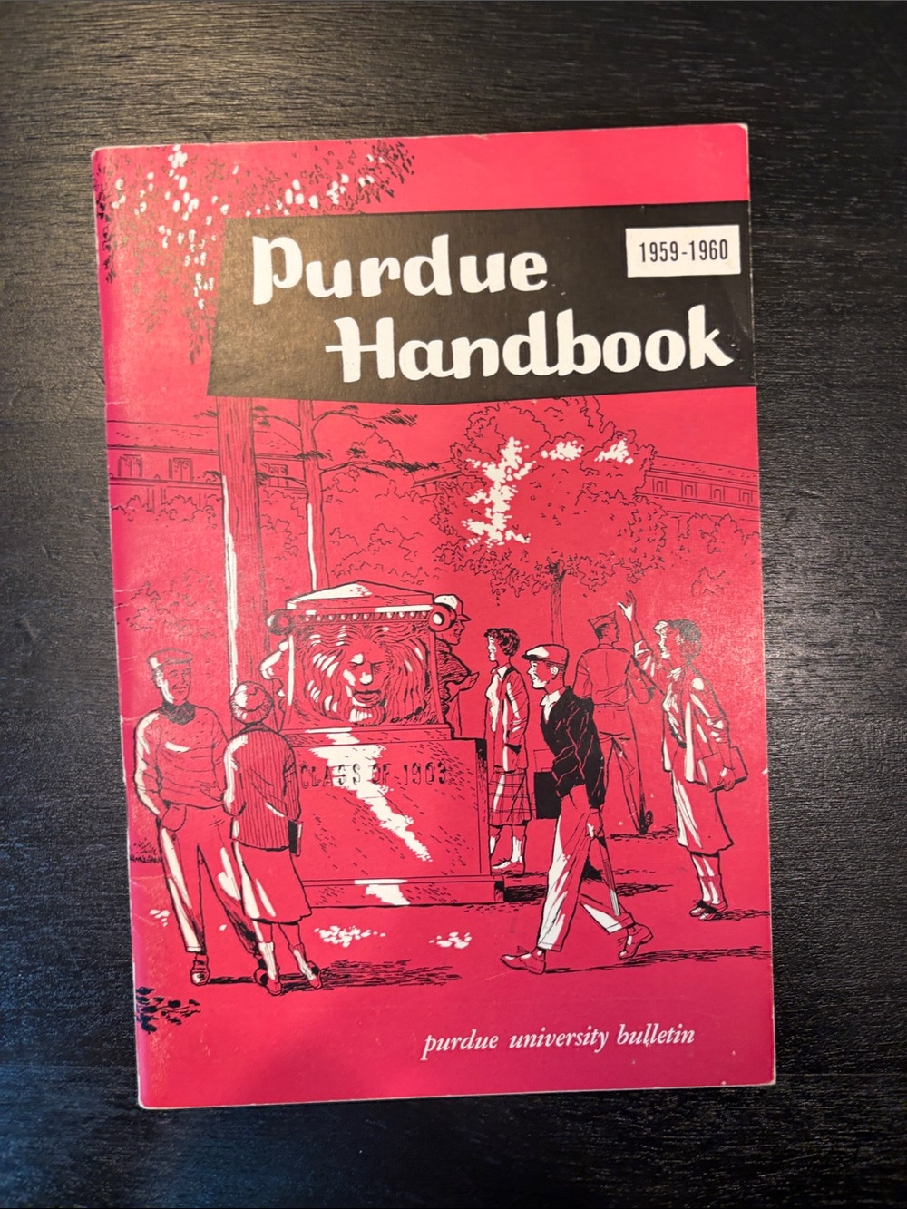 Vintage Purdue University Handbook Bulletin Retro College Memorabilia 1959-1960